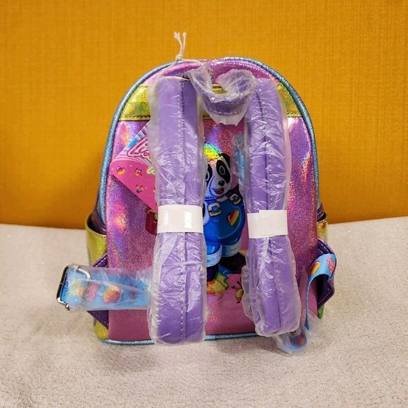 Loungefly | Bags | Loungefly Lisa Frank Color Block Holographic Glitter Mini Backpack New | Poshmark